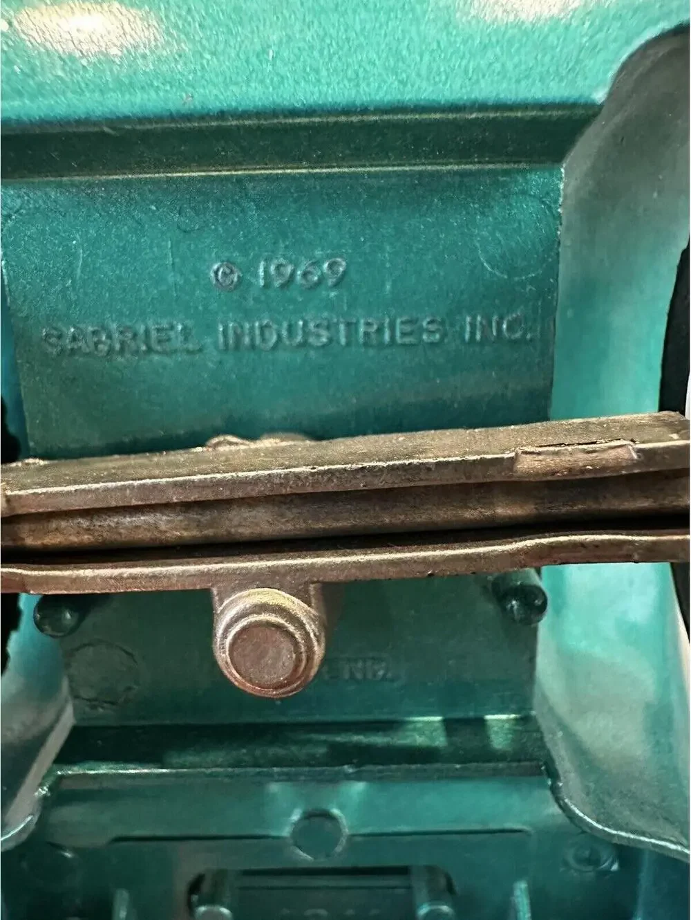 VTG 1969 Hubley Log Truck Gabriel Industries Inc 1911 Pressed Steel Green 7
